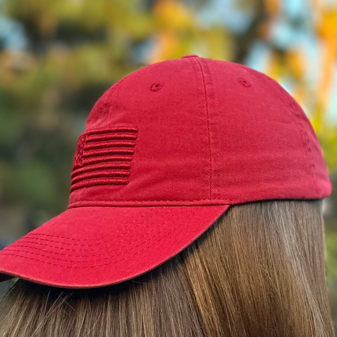 Torrey Pines Stealth USA Low Profile Cap - Red