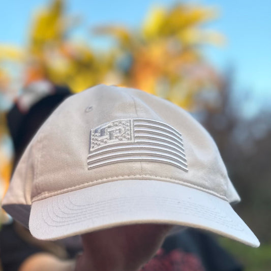 Torrey Pines Stealth USA Low Profile Cap - White